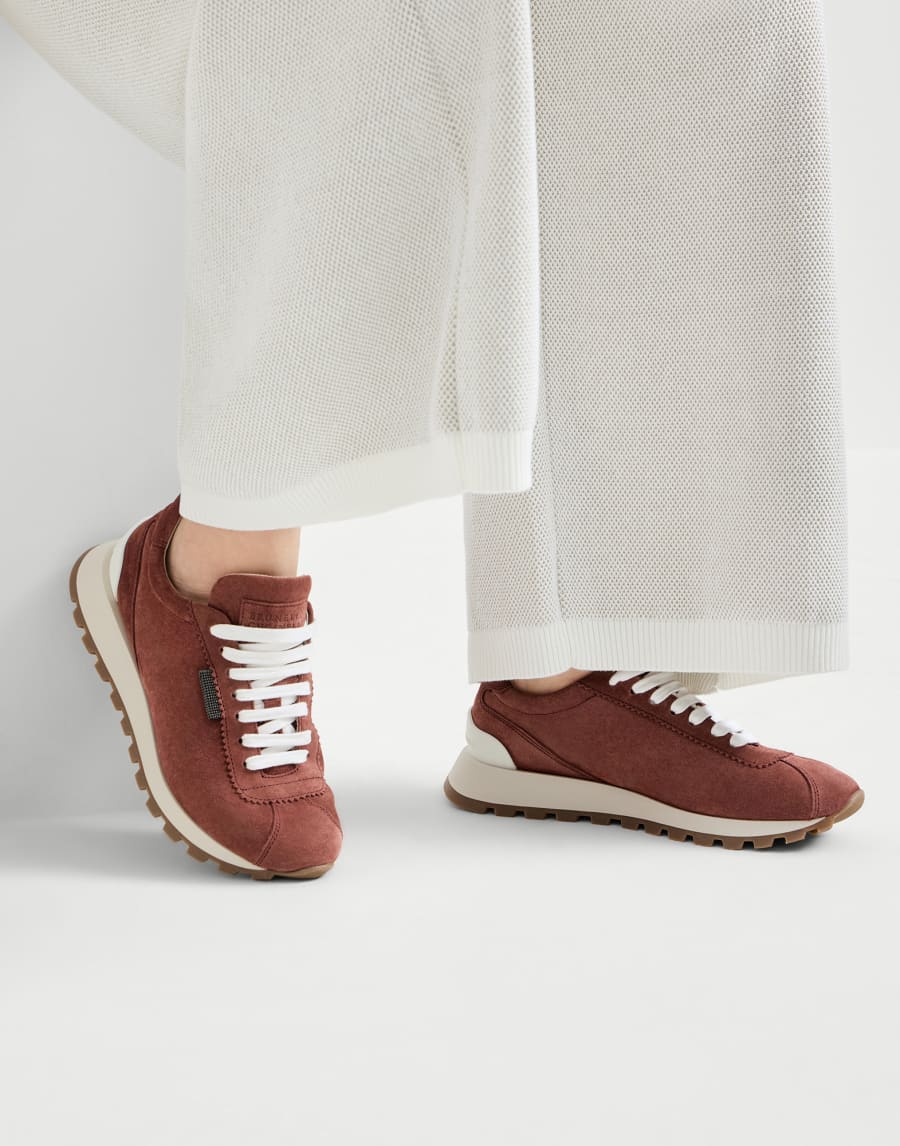Suede runners Firebrick Woman - Brunello Cucinelli