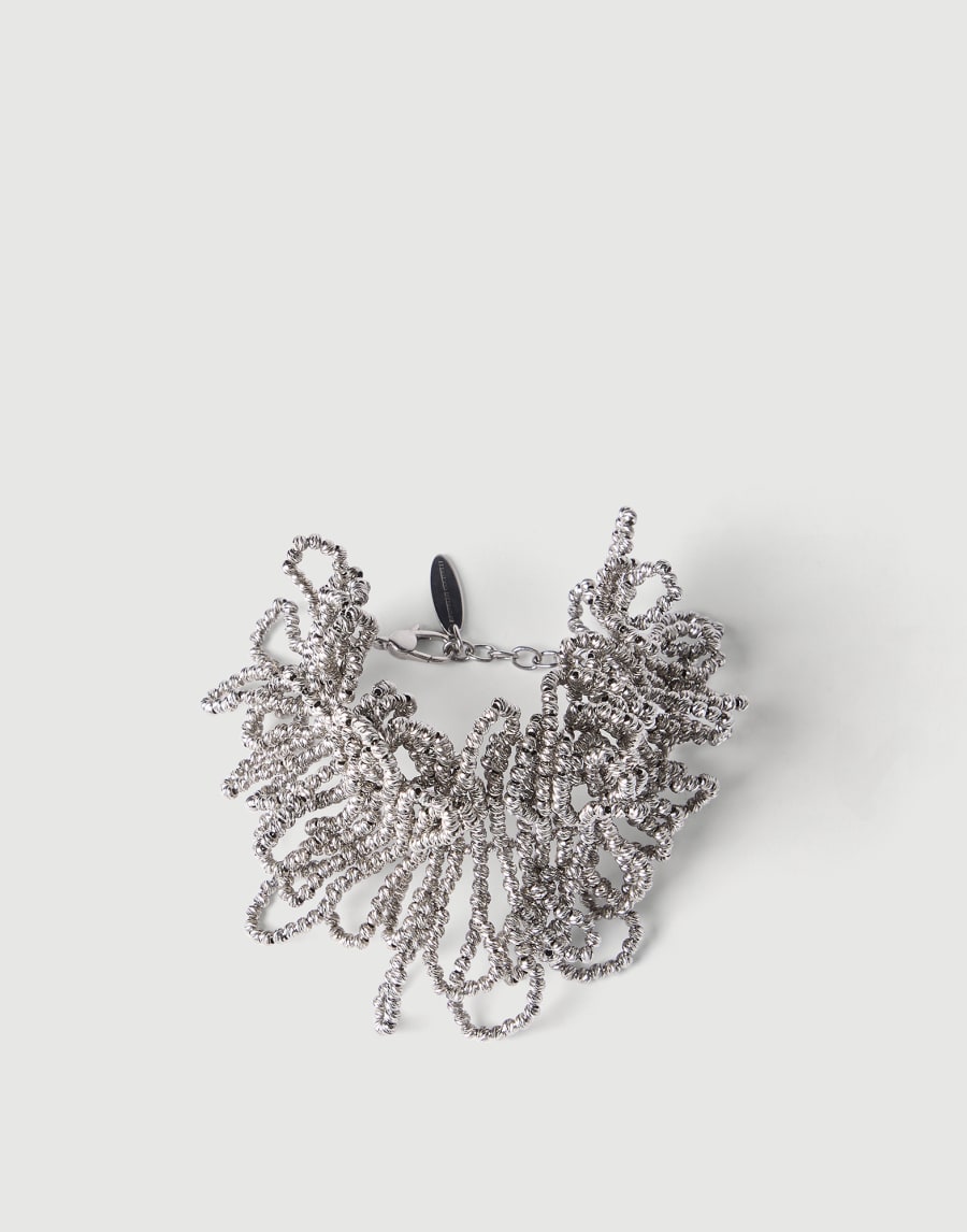 Браслет из гематита и серебра пробы Серебристый Женщина - Brunello Cucinelli