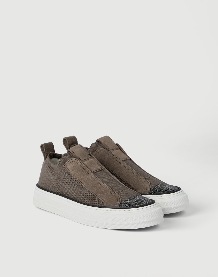 Slip-on sneakers Cocoa Woman - Brunello Cucinelli