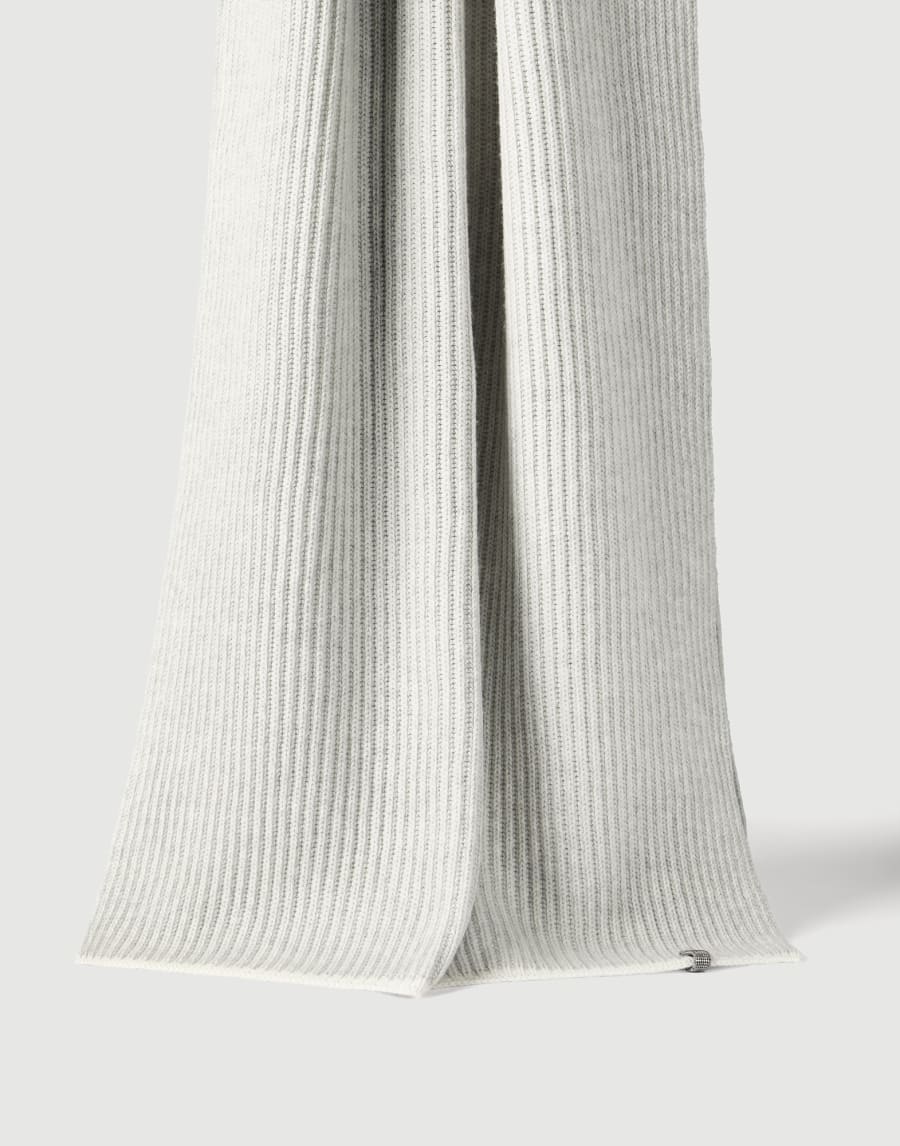 Knit scarf Light Grey Woman - Brunello Cucinelli