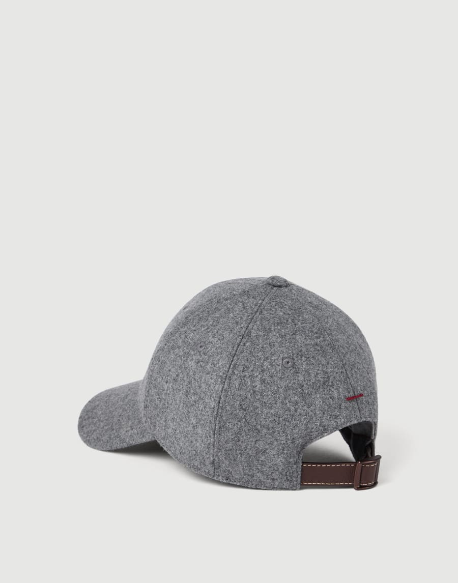 Gorra de béisbol con logotipo Gris Medio Hombre - Brunello Cucinelli
