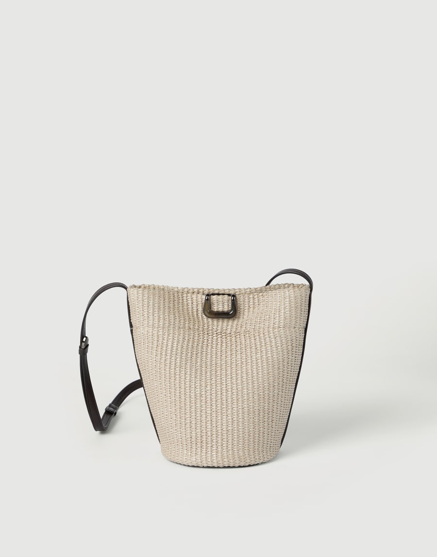 Sartorial small bucket bag Beige Woman - Brunello Cucinelli