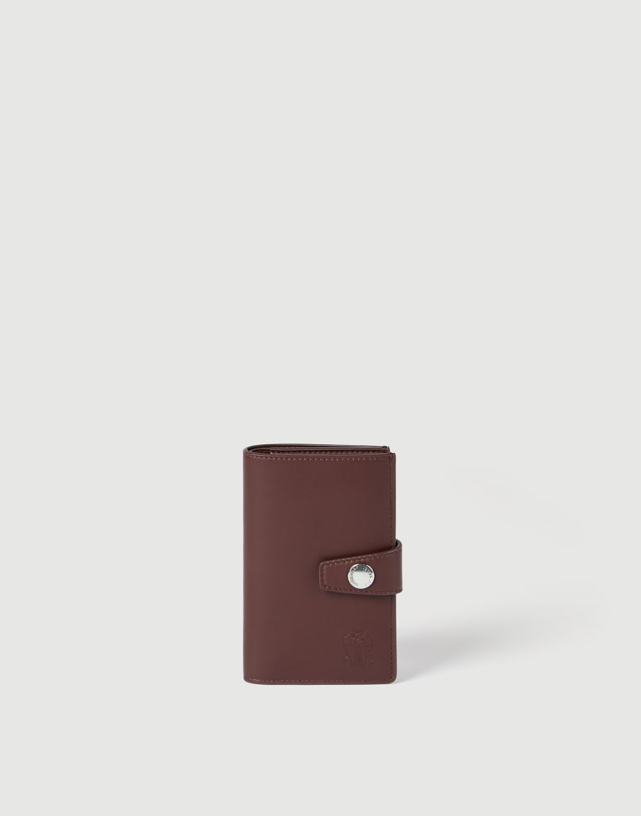 Calfskin wallet Brown Man - Brunello Cucinelli
