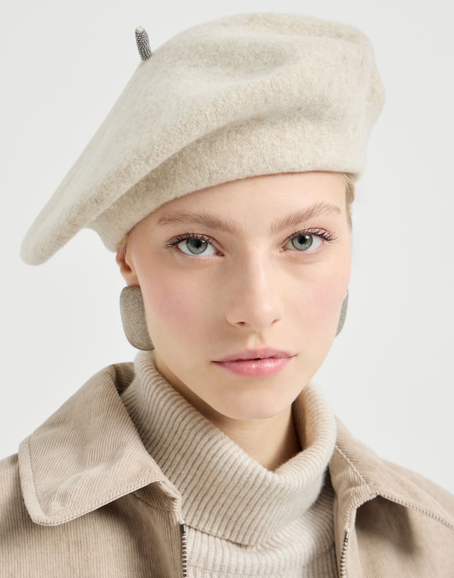 Wool beret Buff Woman - Brunello Cucinelli