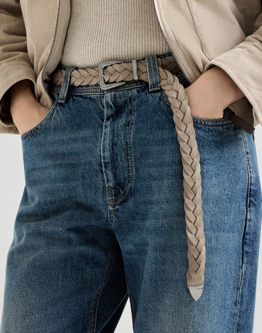 ブレイデッドベルト ベージュ レディース - Brunello Cucinelli