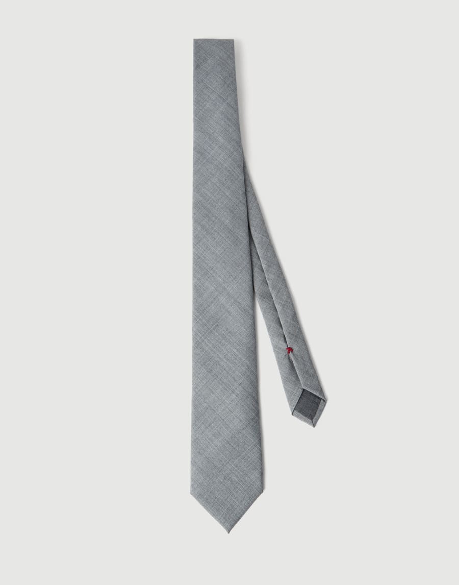Virgin wool tie Medium Grey Man - Brunello Cucinelli