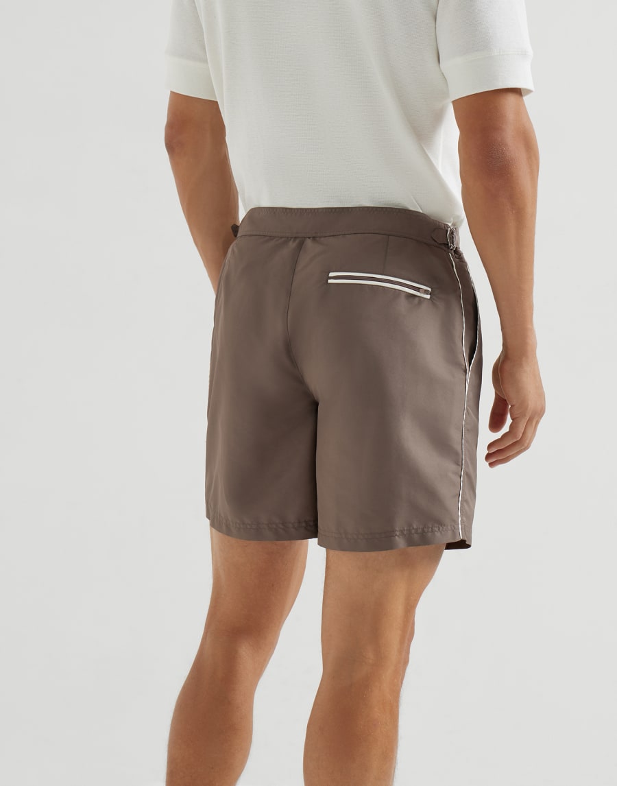 Nylon swim shorts Hazelnut Man - Brunello Cucinelli