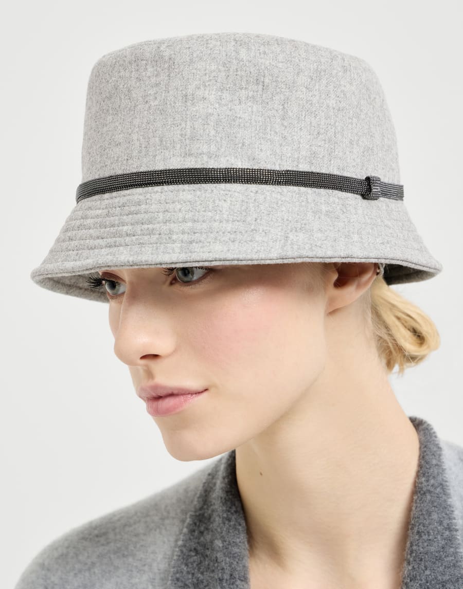 Bucket hat Light Grey Woman - Brunello Cucinelli