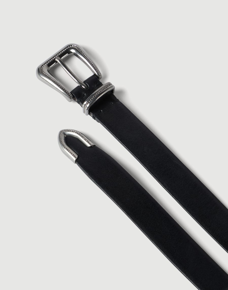 Vachetta belt with monili Black Woman - Brunello Cucinelli