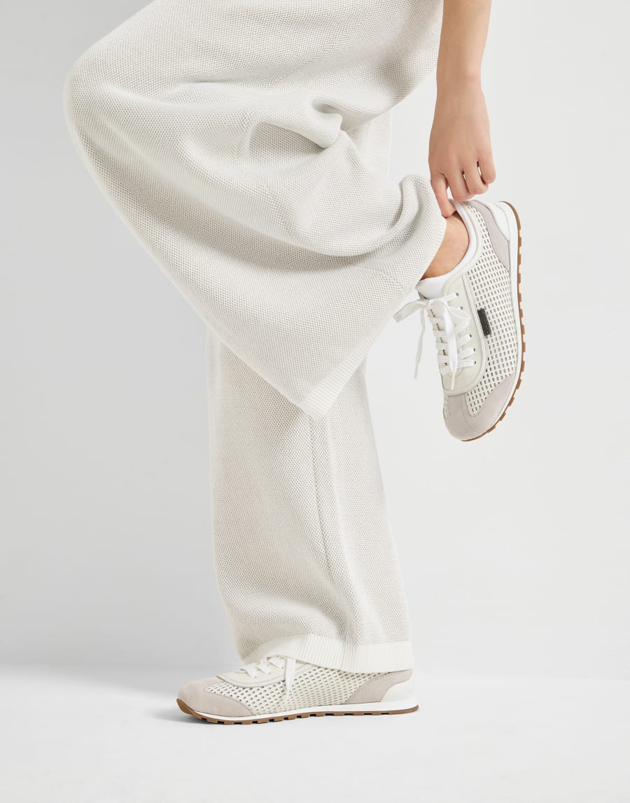 Deerskin and suede runners White Woman - Brunello Cucinelli