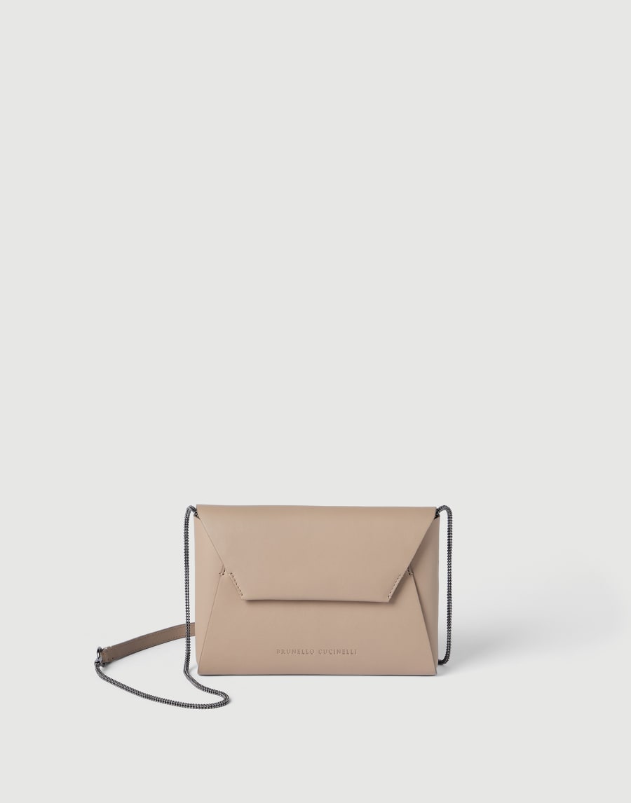Calfskin BC Duo pochette Buff Woman - Brunello Cucinelli