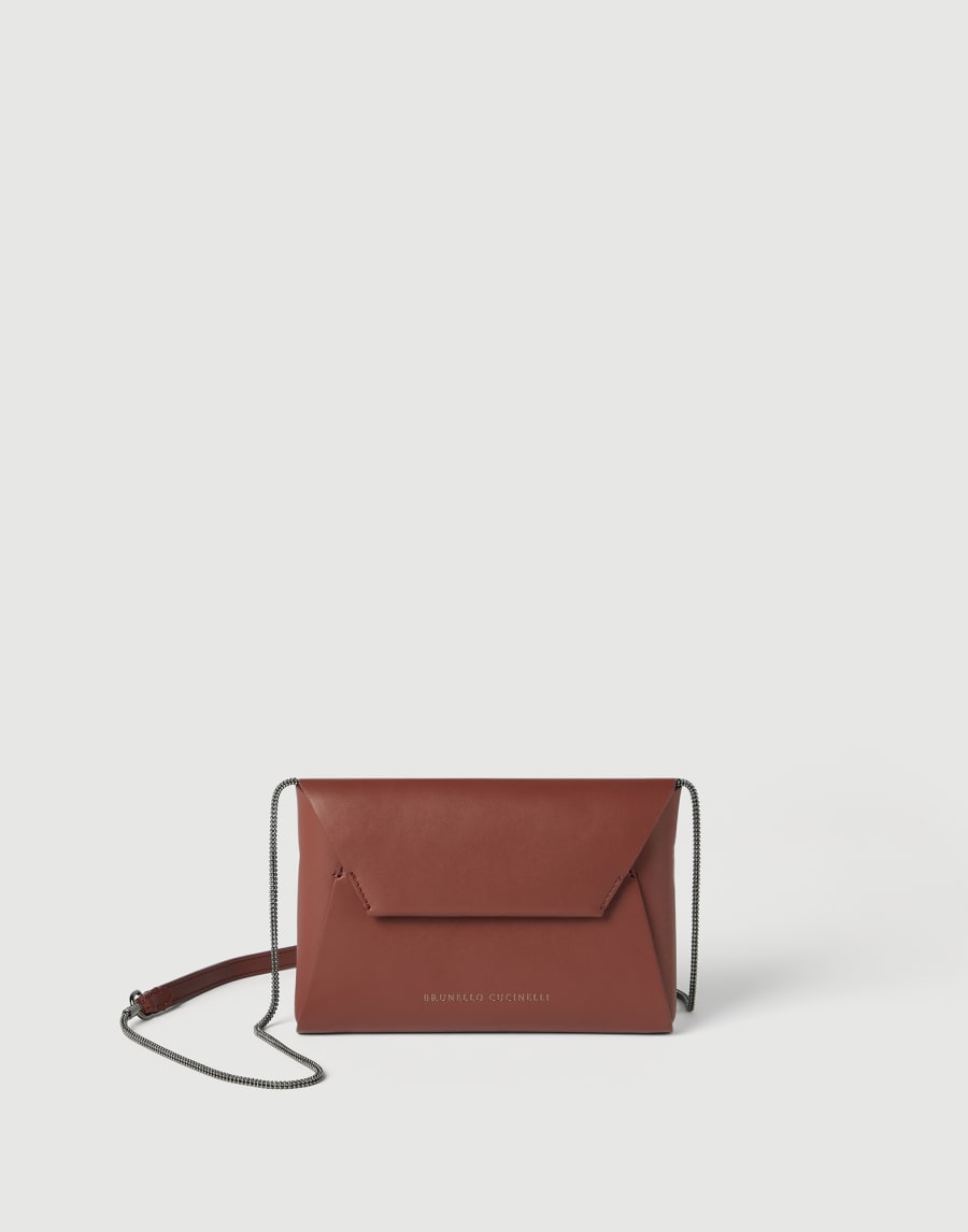 Calfskin BC Duo pochette Firebrick Woman - Brunello Cucinelli