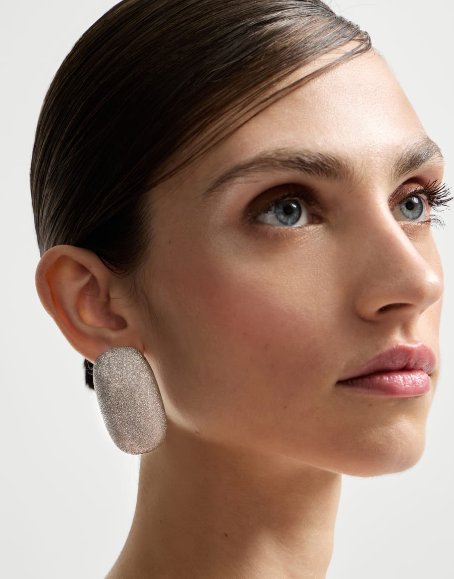 Серьги Shimmer из серебра Серебристый Женщина - Brunello Cucinelli