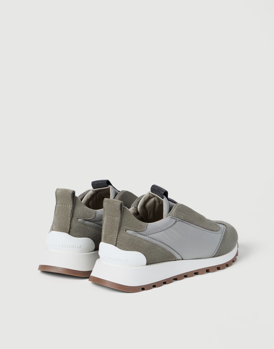 Techno fabric runners Khaki Woman - Brunello Cucinelli