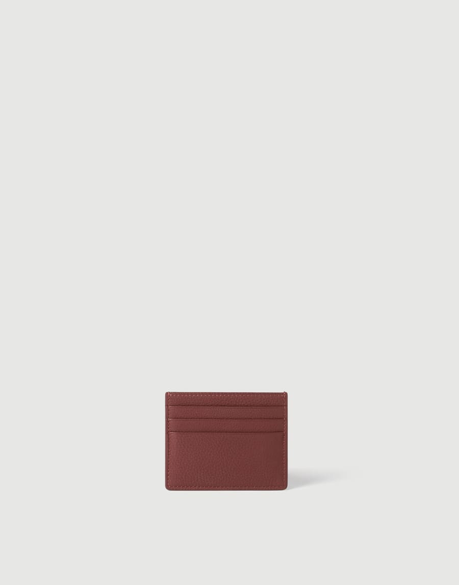 Calfskin card case Firebrick Woman - Brunello Cucinelli