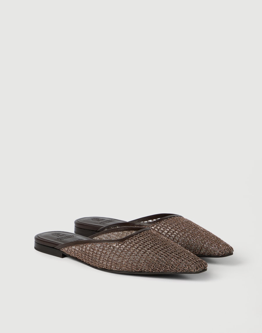 Leather mules Brown Woman - Brunello Cucinelli