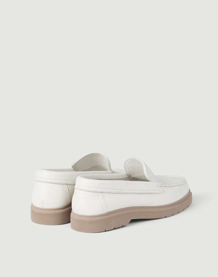 Soft leather loafers White Woman - Brunello Cucinelli