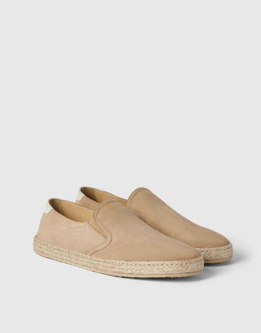 Suede slip-on Light Brown Man - Brunello Cucinelli