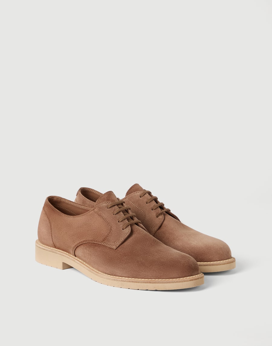 Calfskin derby Hazelnut Man - Brunello Cucinelli