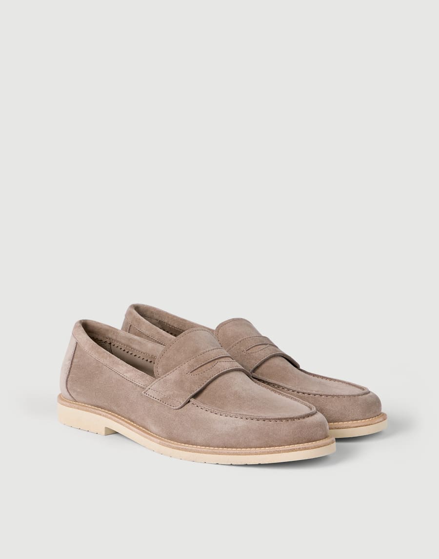 Calfskin penny loafers Buff Man - Brunello Cucinelli