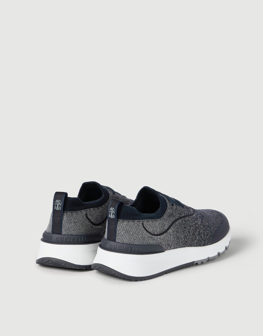 Knit runners Navy Blue Man - Brunello Cucinelli