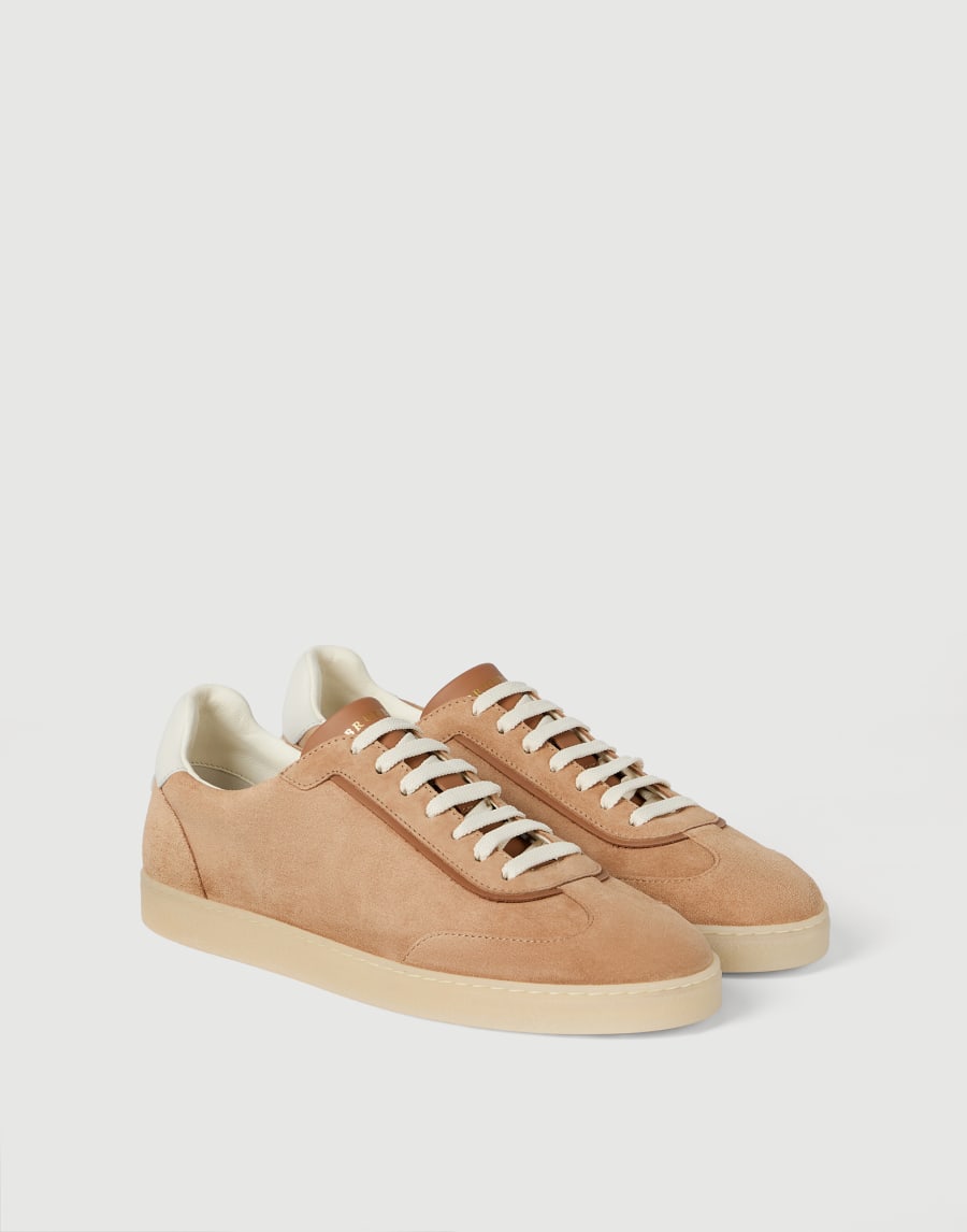 Suede sneakers Light Brown Man - Brunello Cucinelli