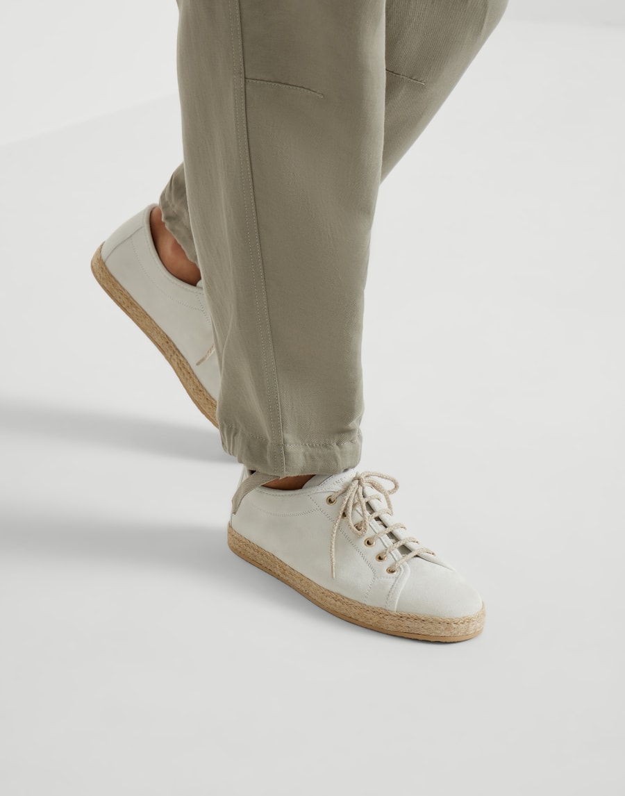 Reversed calfskin Derbies Panama Man - Brunello Cucinelli