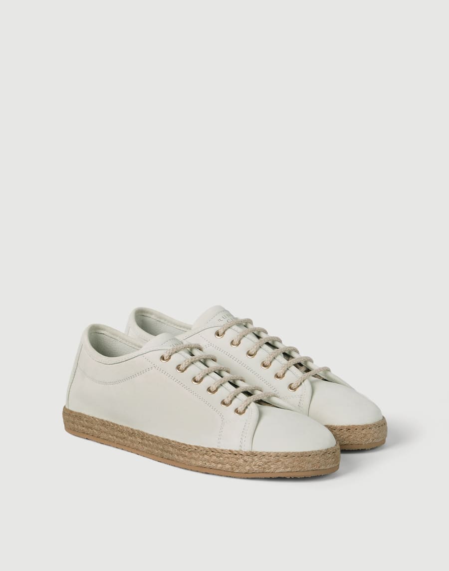 Reversed calfskin Derbies Panama Man - Brunello Cucinelli