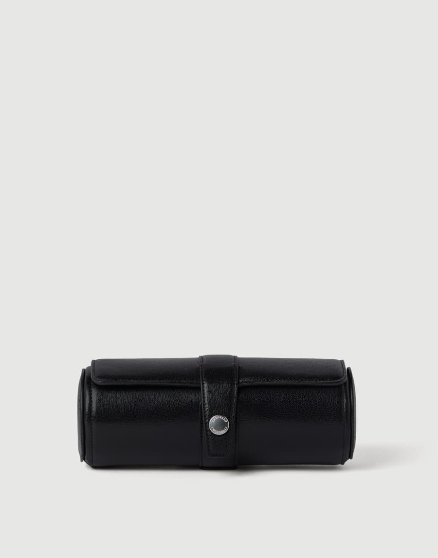 Grained leather watch box Black Man - Brunello Cucinelli