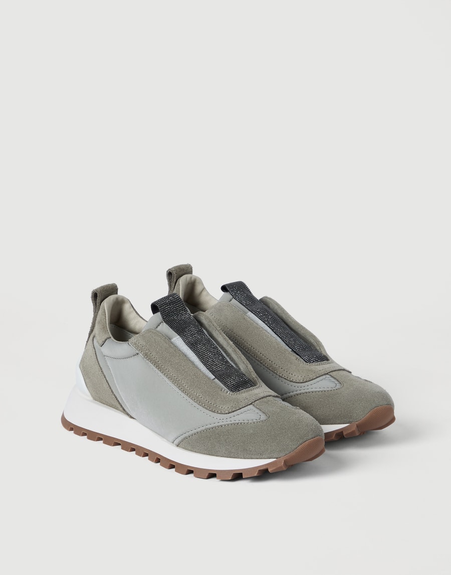 Techno fabric runners Khaki Woman - Brunello Cucinelli
