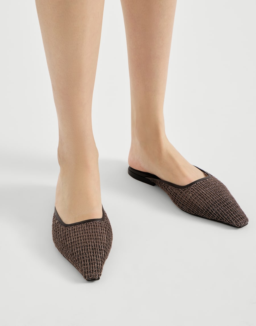 Leather mules Brown Woman - Brunello Cucinelli