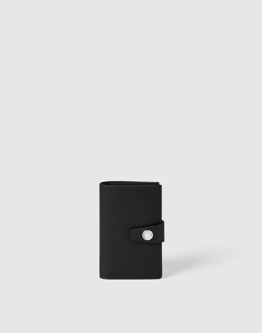 Leather wallet with zipper Black Man - Brunello Cucinelli