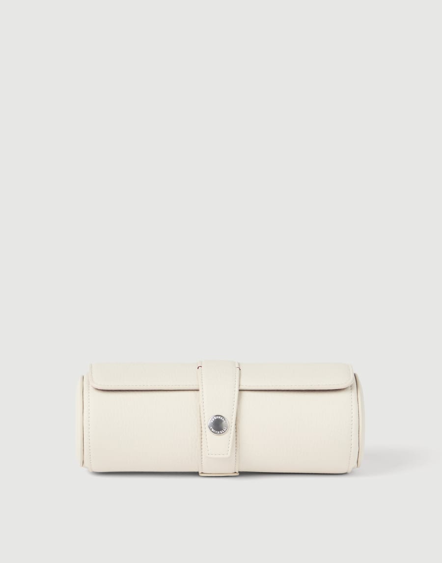 Calfskin watch case Chalk Man - Brunello Cucinelli