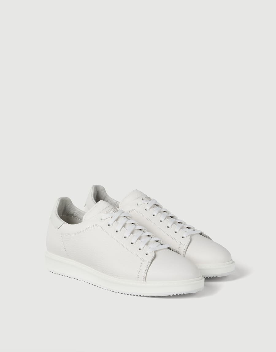 Grained calfskin sneakers White Man - Brunello Cucinelli