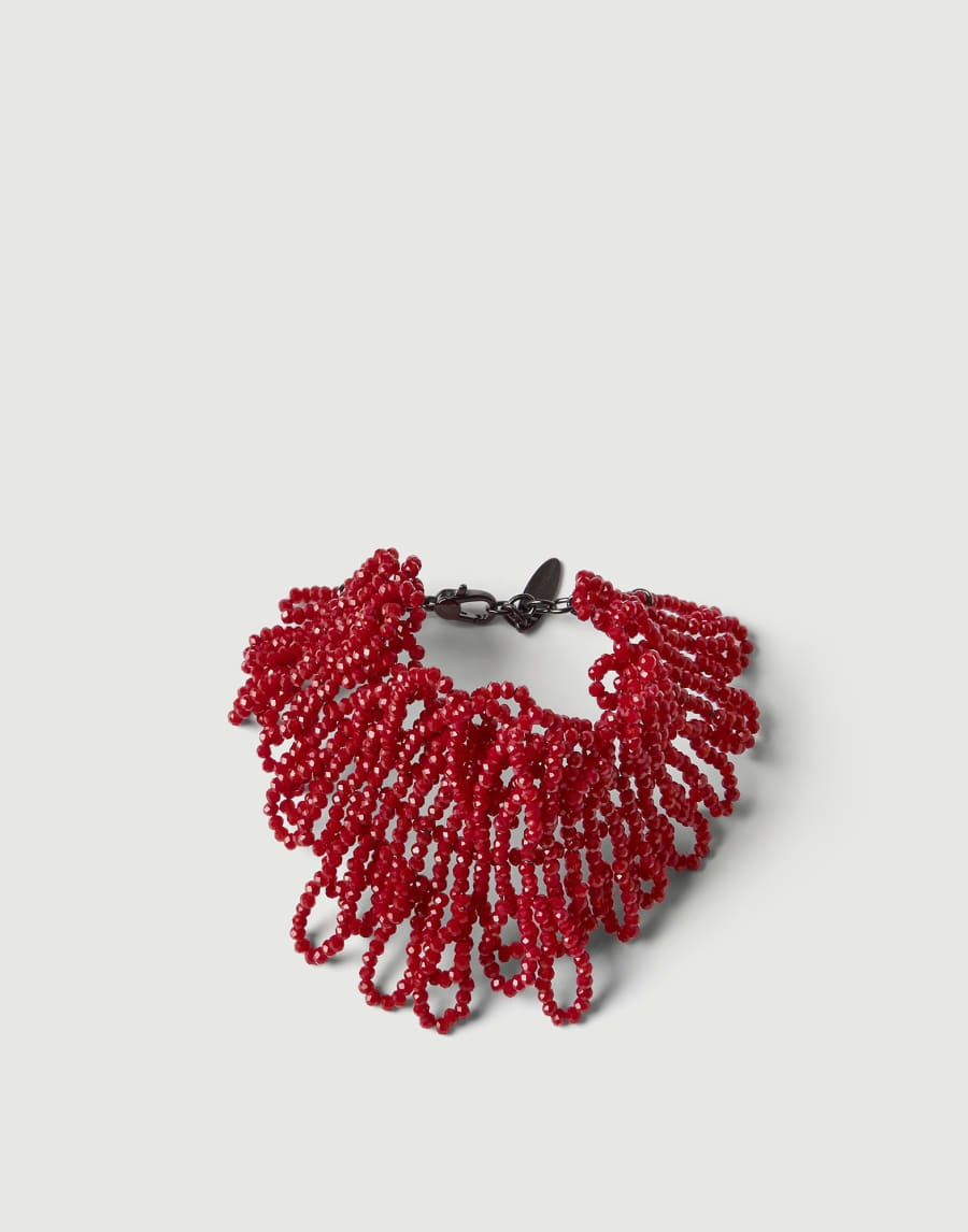 Sculptured leaf bracelet Red Woman - Brunello Cucinelli
