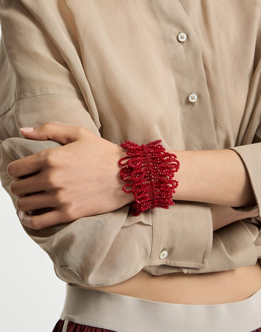 Sculptured leaf bracelet Red Woman - Brunello Cucinelli