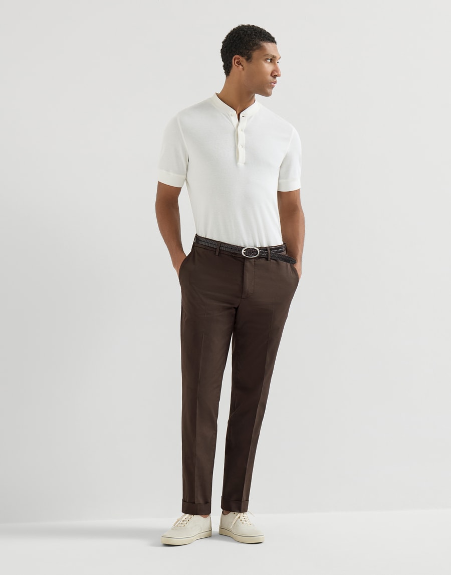 Italian fit trousers Brown Man - Brunello Cucinelli