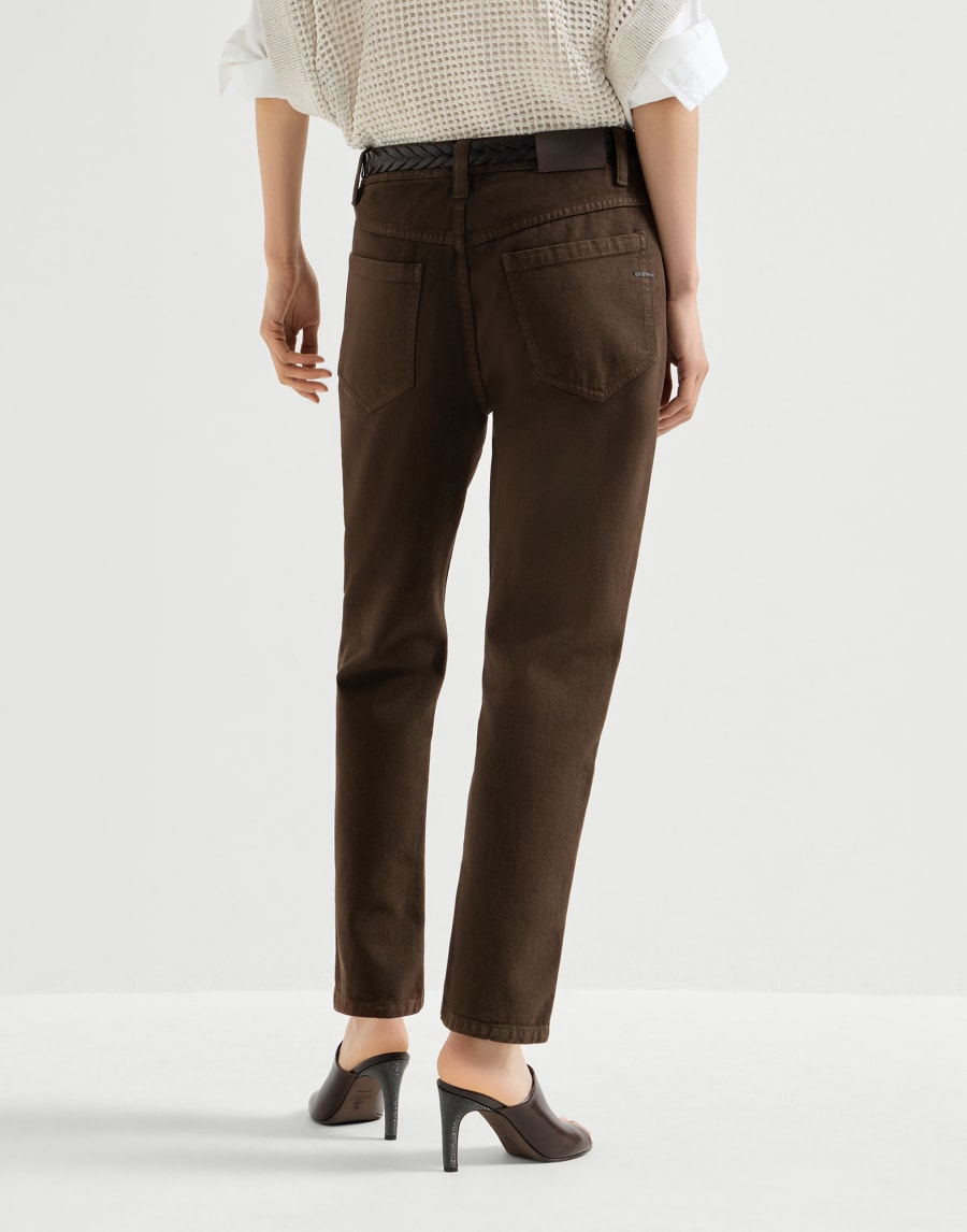 Straight five-pocket trousers Chocolate Woman - Brunello Cucinelli