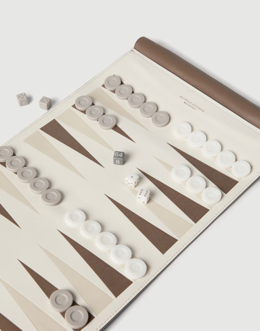 Portable backgammon set Milk Lifestyle - Brunello Cucinelli