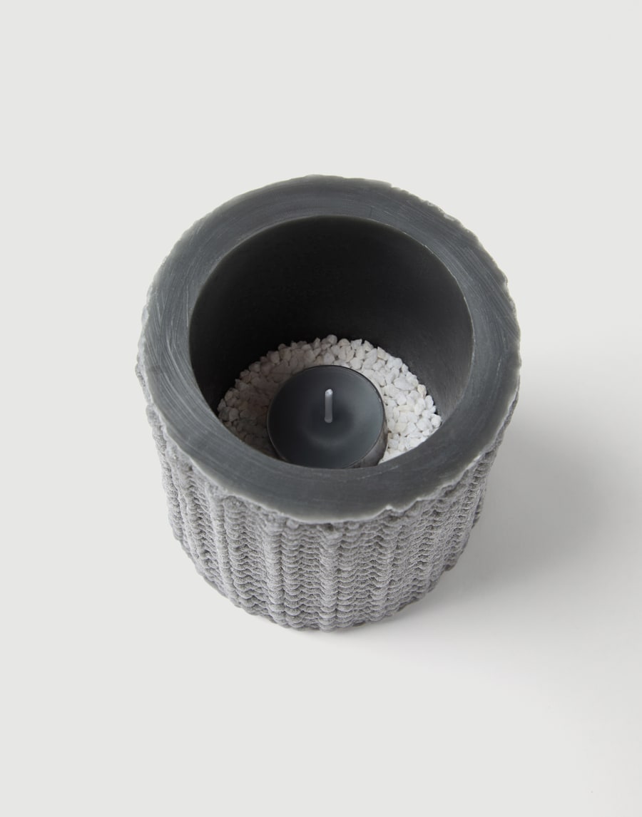 Small wax lantern Medium Grey Lifestyle - Brunello Cucinelli