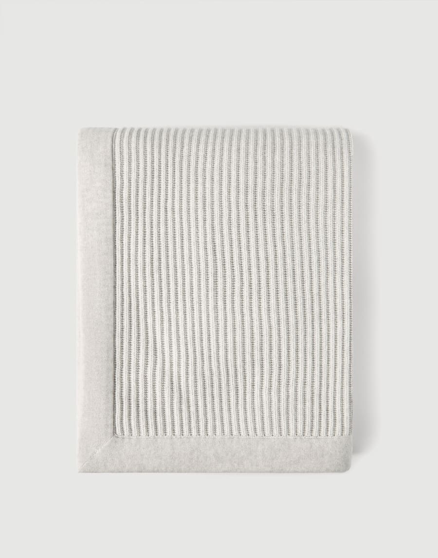 Knit blanket Fog Lifestyle - Brunello Cucinelli