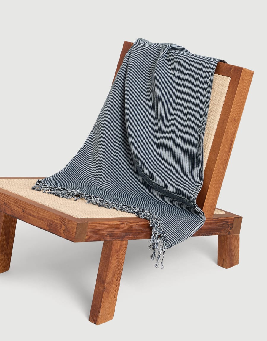 Lightweight throw Blue Lifestyle - Brunello Cucinelli