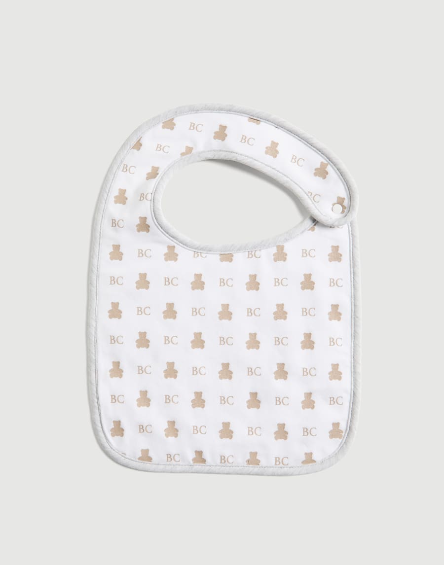 Baby Bernie 2-piece bib set White Baby - Brunello Cucinelli