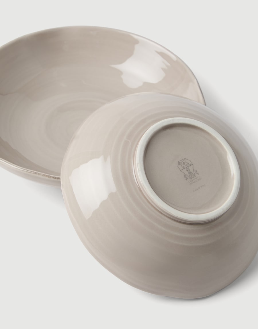 Набор глубоких тарелок Коричневый Стиль жизни - Brunello Cucinelli