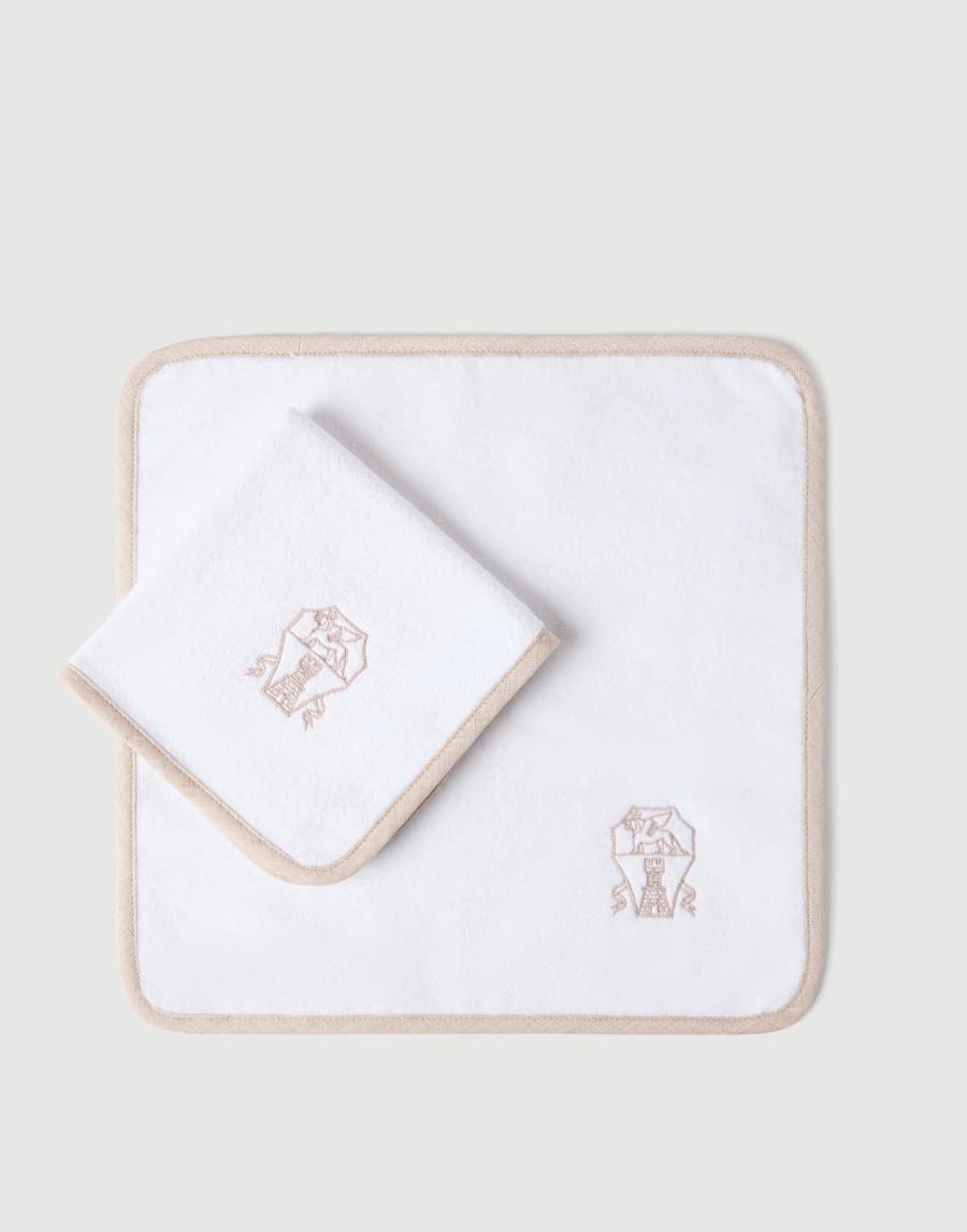 Terrycloth hand towels White Lifestyle - Brunello Cucinelli