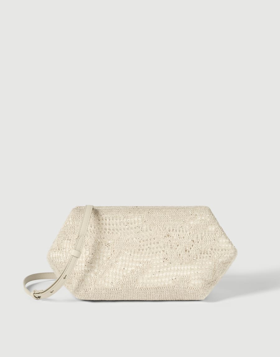 Сумка Pouch Dazzling Water Lillies Панама Женщина - Brunello Cucinelli