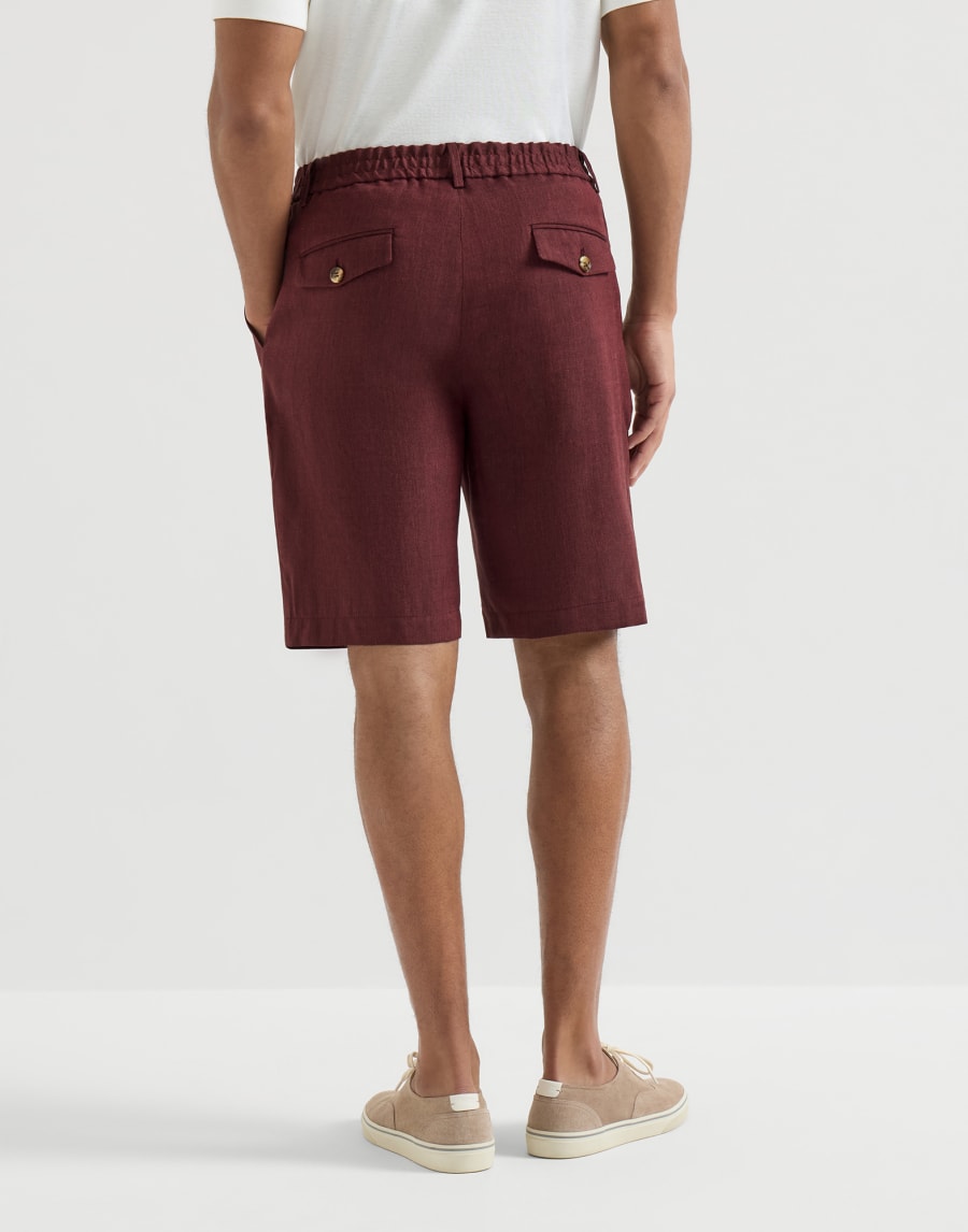 Chevron Bermuda shorts Cherry Man - Brunello Cucinelli