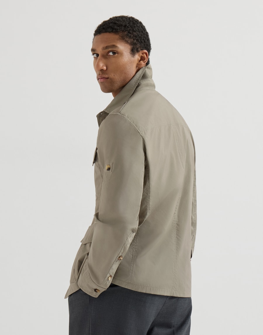 耐水加工 サファリジャケット カーキ メンズ - Brunello Cucinelli