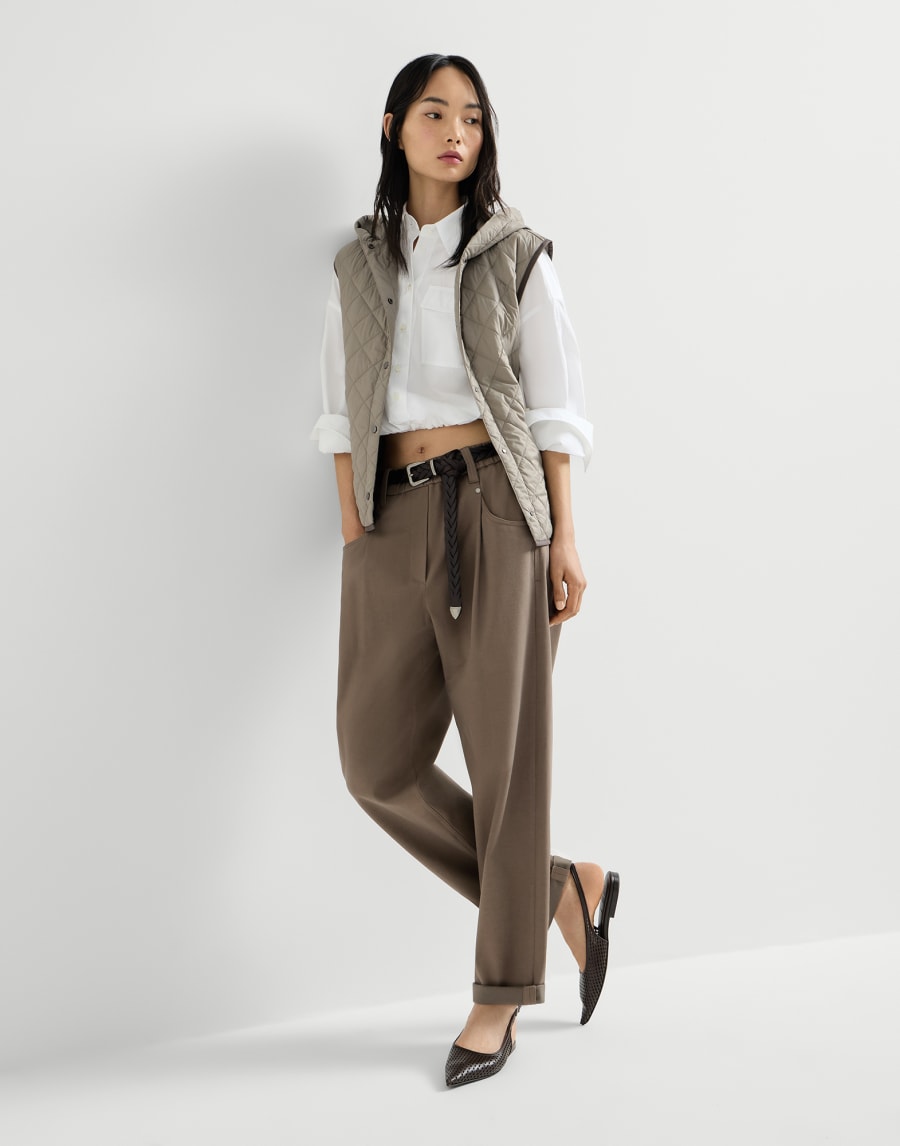 배기 팬츠 브라운 여성 - Brunello Cucinelli