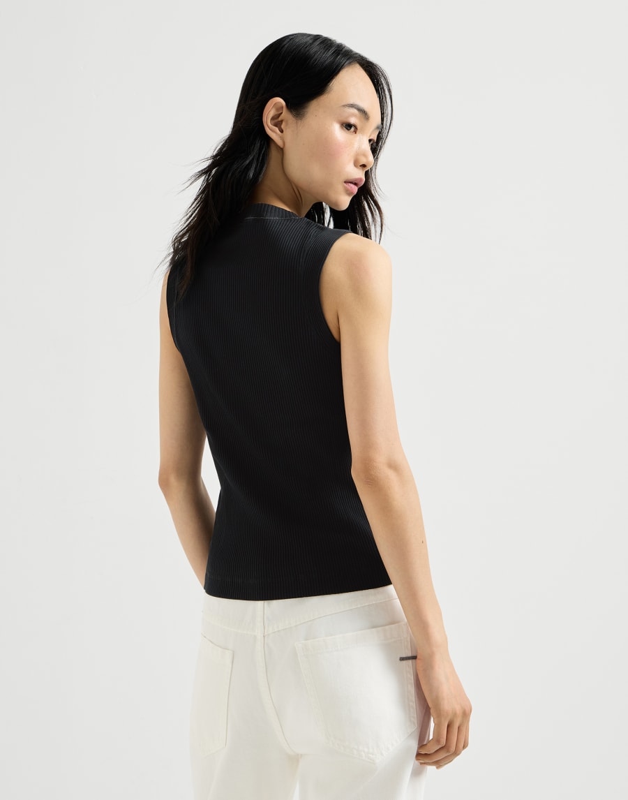 Ribbed jersey top Black Woman - Brunello Cucinelli